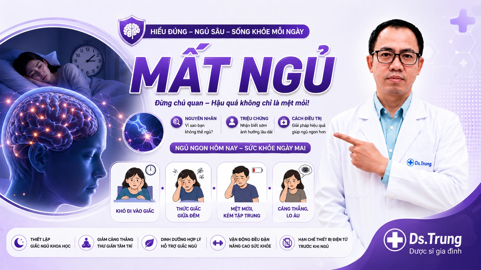 Mất ngủ : Nguyên nhân, Triệu chứng và phương pháp Điều trị